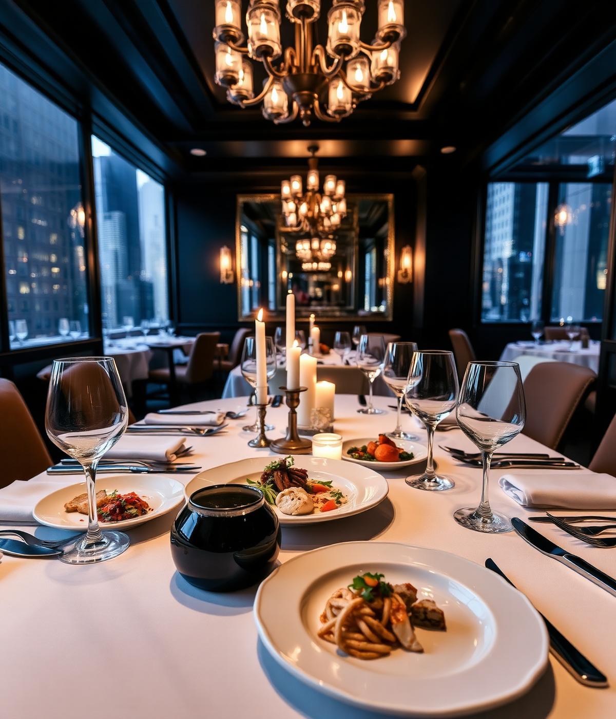 Intimate dining room